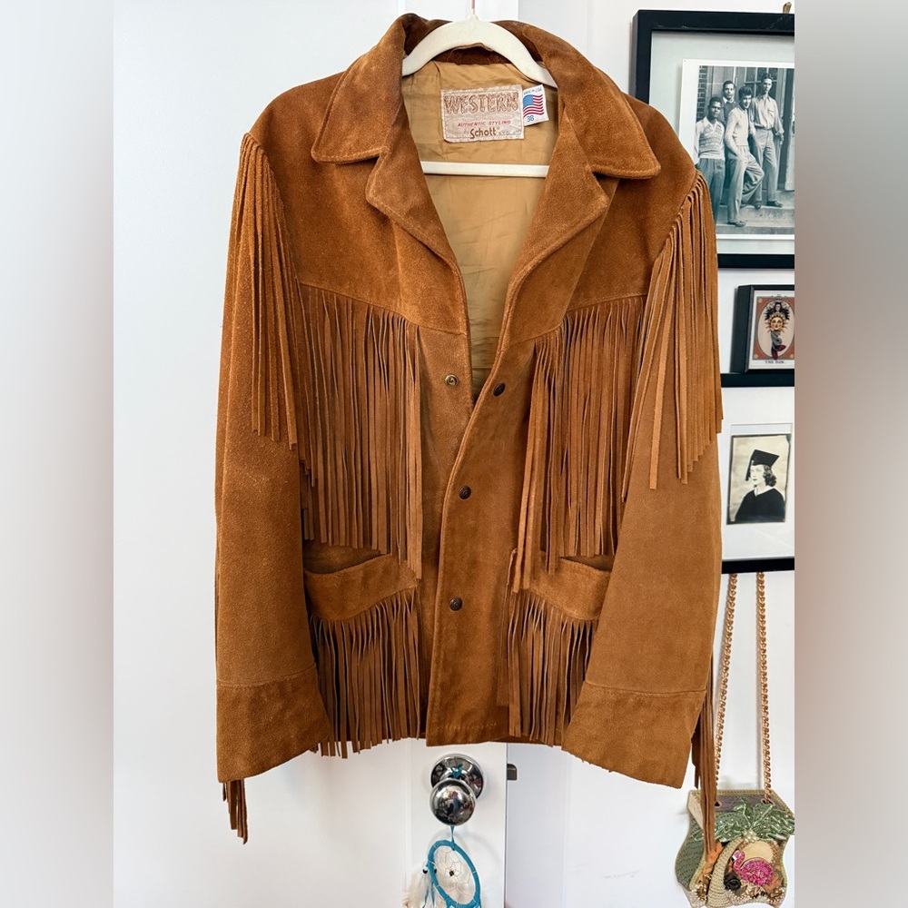 Scott’s Authentic Leather Fringe Jacket